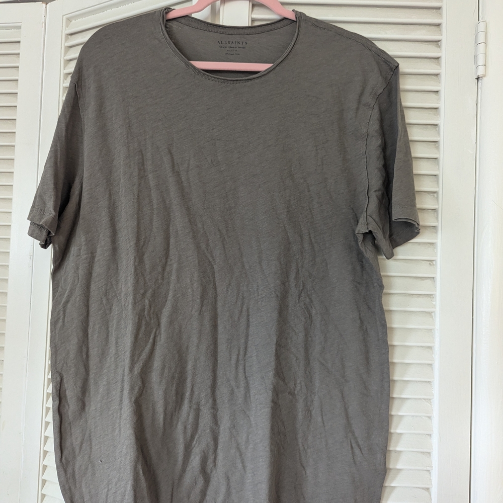 All Saints Gray Men's Shirt
